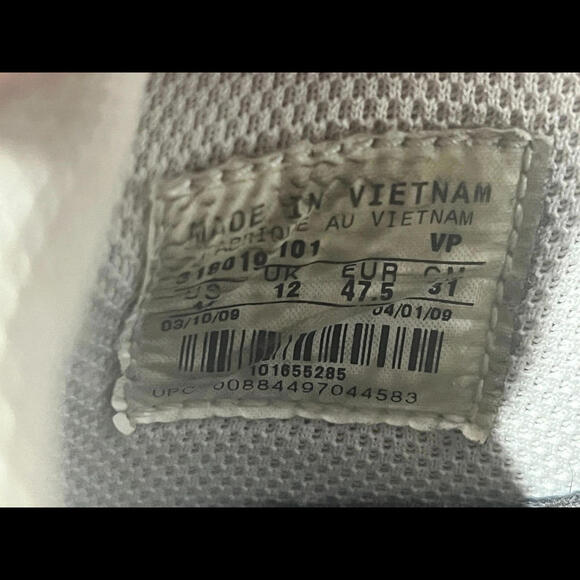 Nike Dunk Low White Black Midnight Fog Size 13 - Picture 8 of 8